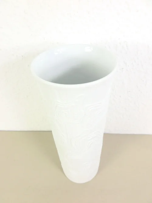 70er Bisquitporzellan Vase, Kaiser Porzellan