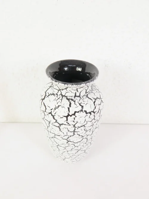Bild 2 von 60er Keramik Vase Eierschalenoptik , Jasba