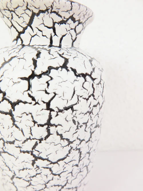 Bild 3 von 60er Keramik Vase Eierschalenoptik , Jasba
