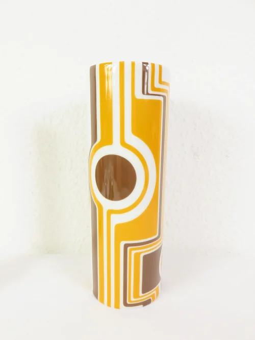 Bild 1 von 70er Vase Arzberg, Porzellanvase, Orange