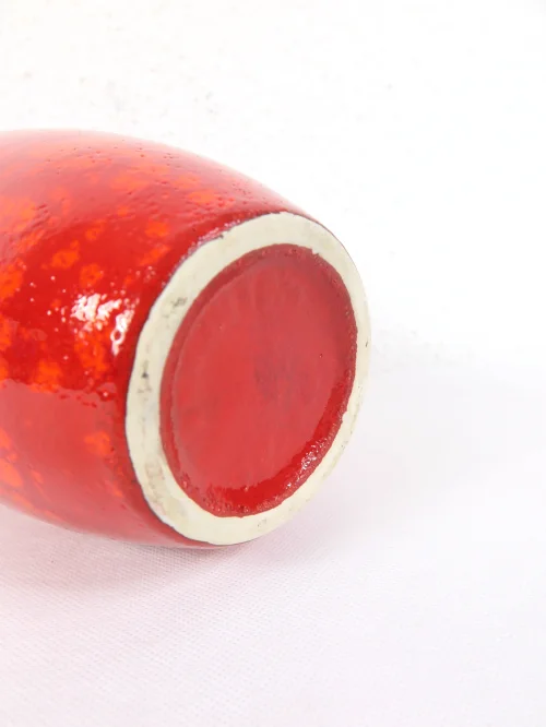 Bild 4 von 70er Henkelvase Rot und Orange, Scheurich Vase