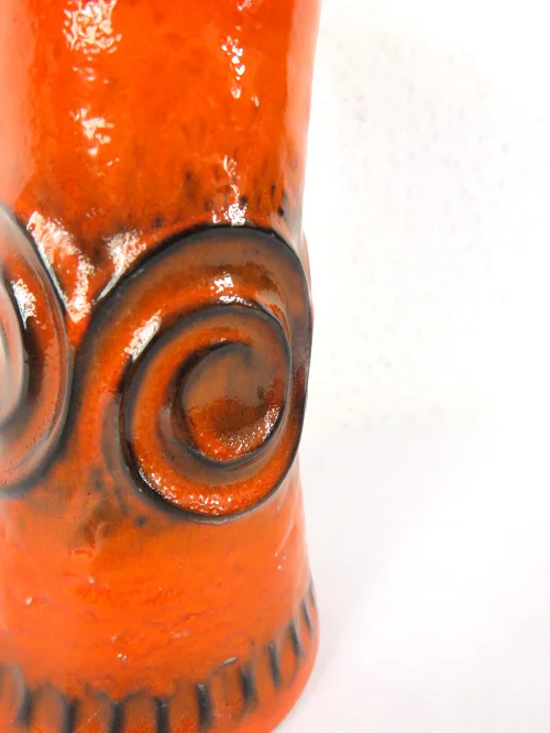 Bild 4 von 70er Jasba Vase Keramik, Orange Mid Century