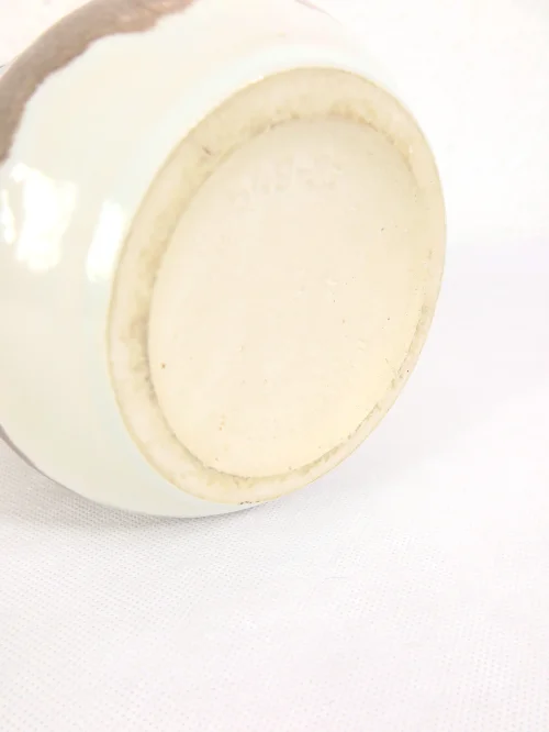 Bild 4 von 70er Vase Keramik, Orange, Lava Optik, West Germany, Scheurich Keramik