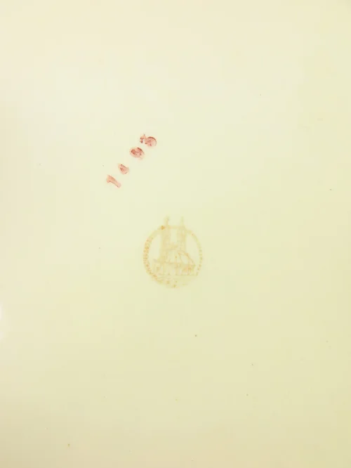 Bild 4 von 20/30er Kuchenplatte,  Jugendstil Keramik