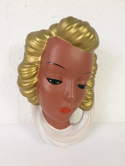 Bild 1 von 20er Terracotta Maske, Goldscheider Art Dekot