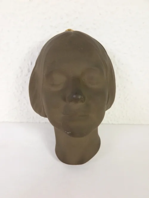 Bild 1 von 50er Terrakotta Wandmaske Karlsruher Majolika