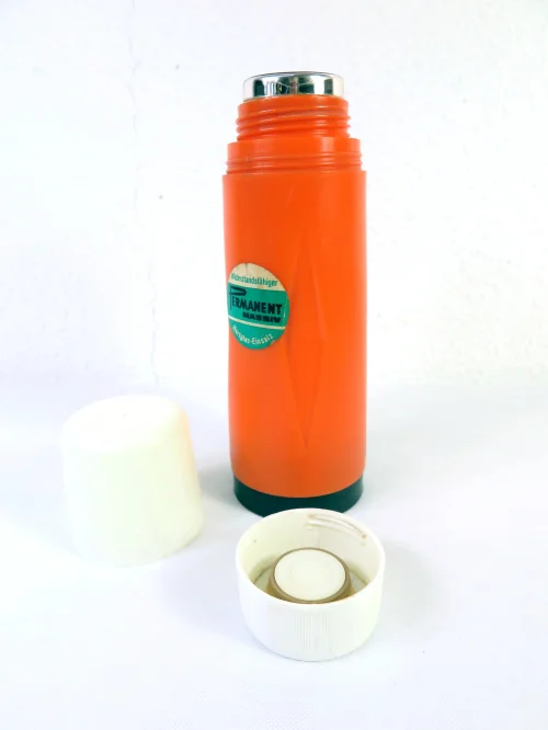 thermos des années 70 Orange