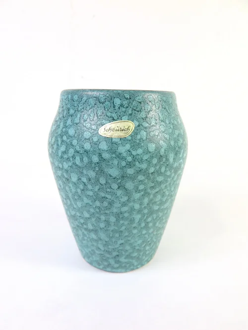60er Keramik Vase Eierschalenoptik, Scheurich