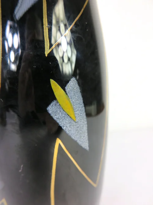 Bild 3 von 80s vase, black glass vase. Arnstadt vase?