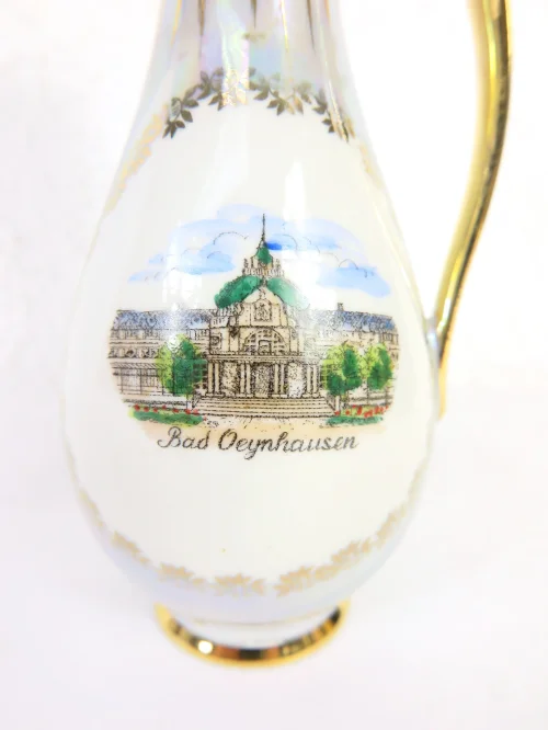 Bild 2 von jarrón motivo años 50 "Bad Oeynhausen", porcelana de Baviera, jarrón souvenir