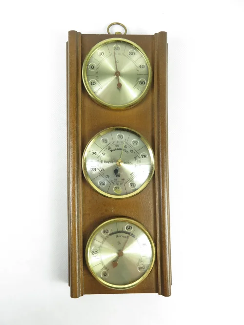 Bild 1 von 70er Barometer, Thermometer, Hydromether, Wetterstation