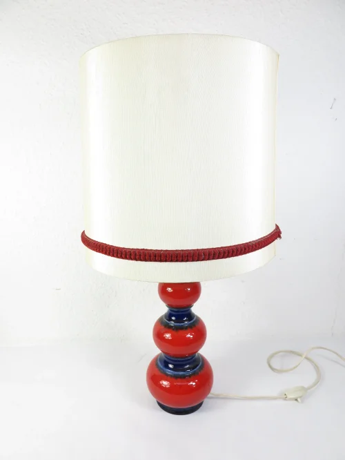 70er Lampe, Tischlampe mit Keramikfuß Jasba?