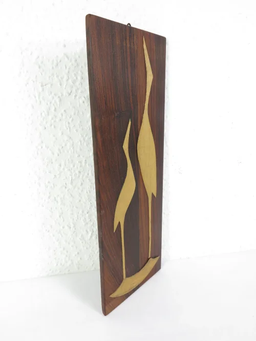 Bild 2 von 50er Holzbild Kranich