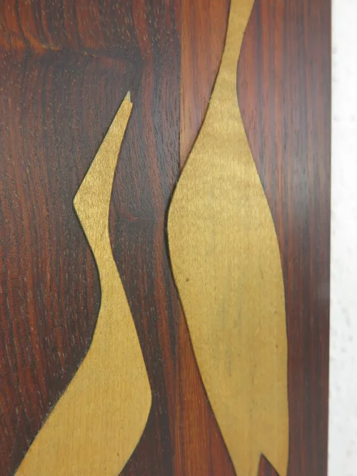 Bild 4 von 50er Holzbild Kranich