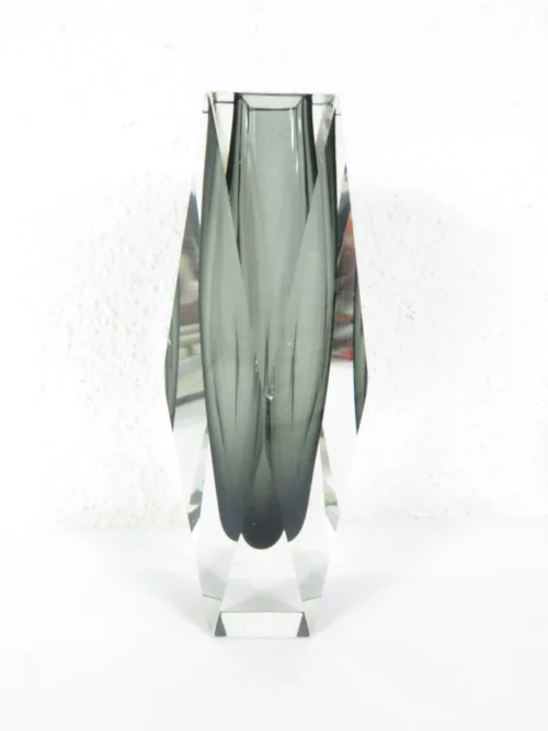 Bild 1 von 60er Mandruzzato Muranoglasvase, Facettenvase