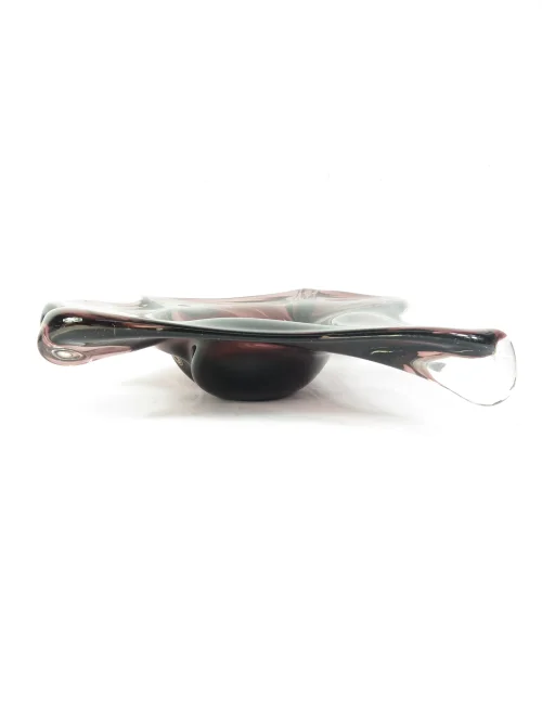Bild 3 von 60er Muranoglas Schale, Aubergine Farben