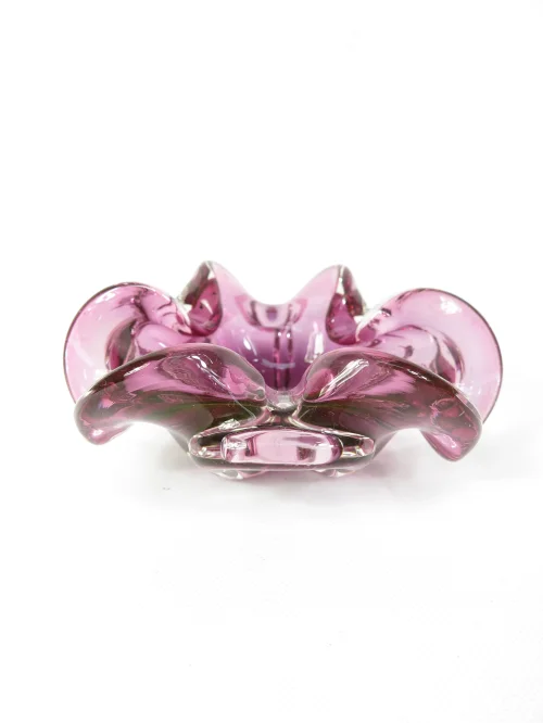 Bild 1 von 70er Muranoglas Schälchen, Amethistglas Schälchen