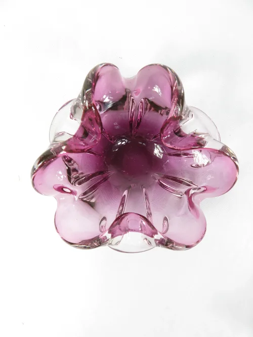 Bild 2 von 70er Muranoglas Schälchen, Amethistglas Schälchen
