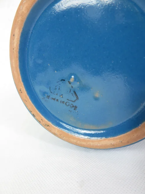 Bild 4 von 70er Strehla Vase, Keramikvase Blau