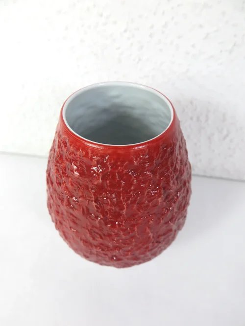 Bild 2 von 70er Porzellan Vase rot, Rojal KM Bavaria