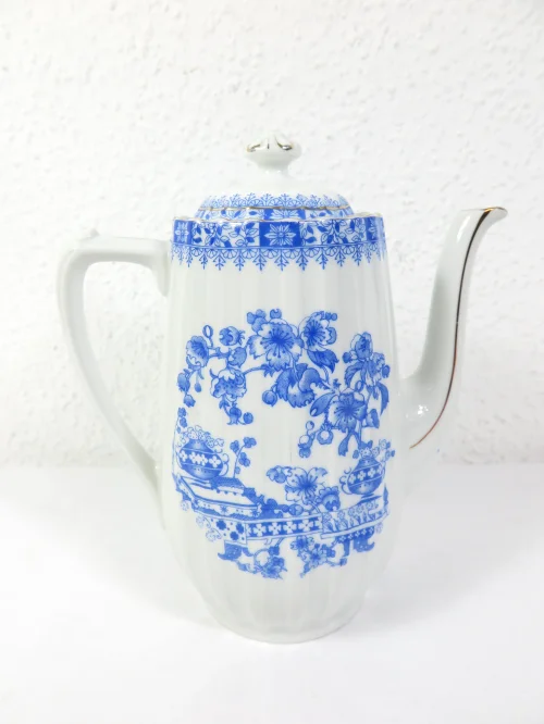 Bild 1 von 30er China Blau Kaffeekanne, Teekanne,  Echt Tuppack Tiefenfurt