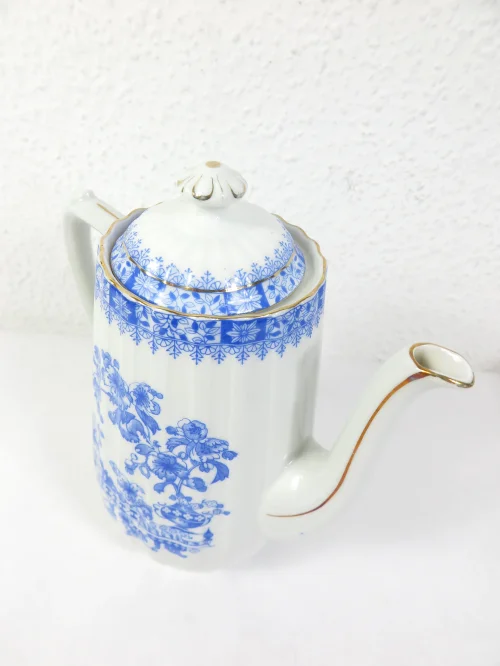 Bild 3 von 30er China Blau Kaffeekanne, Teekanne,  Echt Tuppack Tiefenfurt