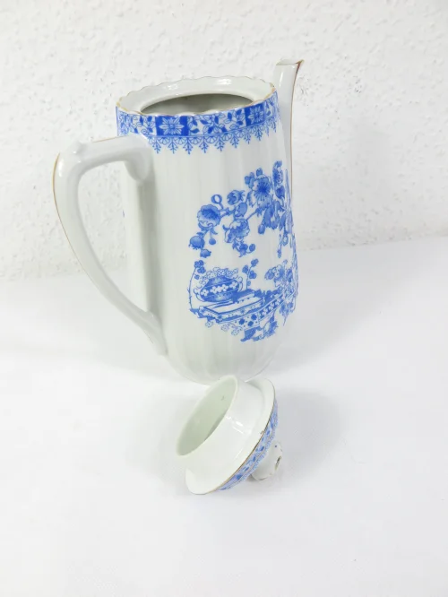 Bild 4 von 30er China Blau Kaffeekanne, Teekanne,  Echt Tuppack Tiefenfurt