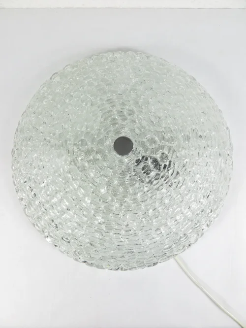 60er Deckenlampe, Wandlampe aus Glas