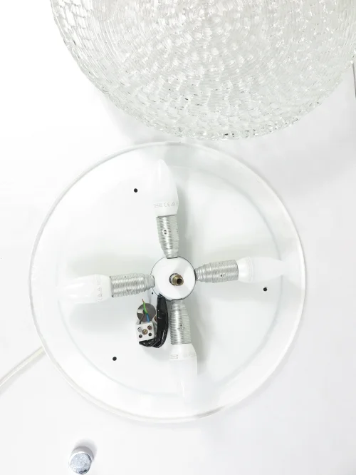 Bild 4 von 60er Deckenlampe, Wandlampe aus Glas