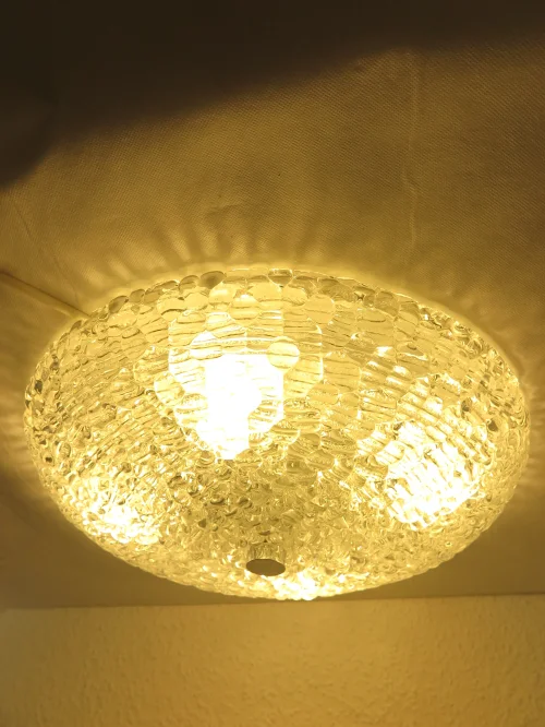 Bild 6 von 60er Deckenlampe, Wandlampe aus Glas