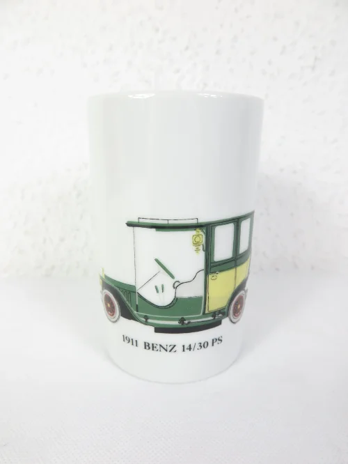 80er Oldtimer Vase, 1911 Benz 14/30 PS , Porzellan Thomas, Stiftebecher