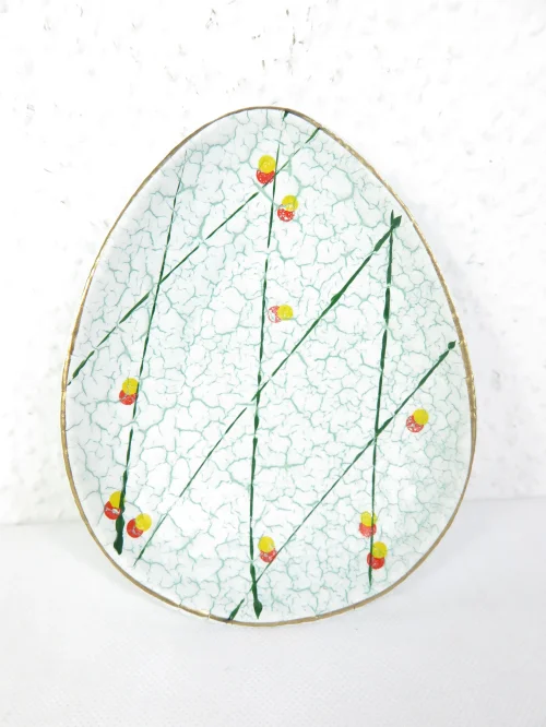 50 bowl, kidney-shaped ceramic