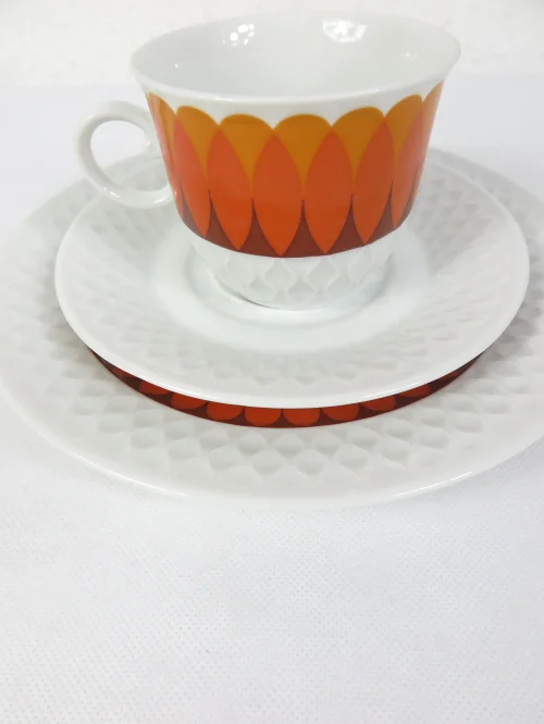 Bild 4 von 70s coffee service, orange porcelain Schirnding