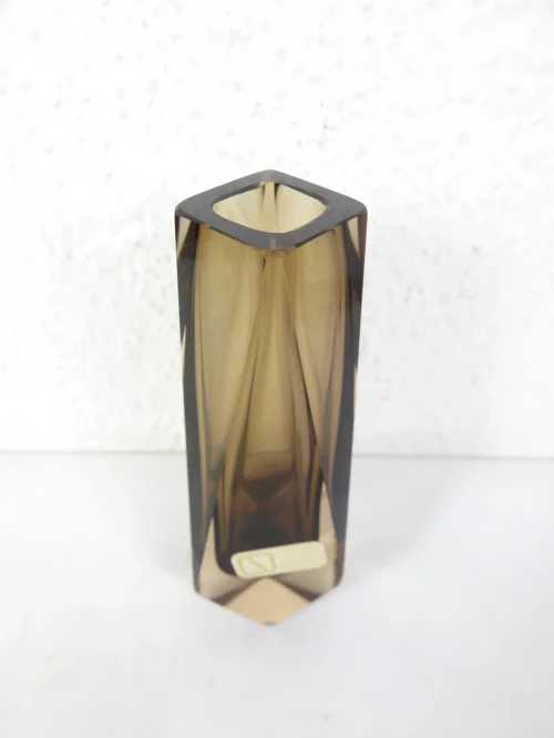 Bild 2 von 60er Vasettenvase, V. Nason, Muranoglasvase, Rauchglas