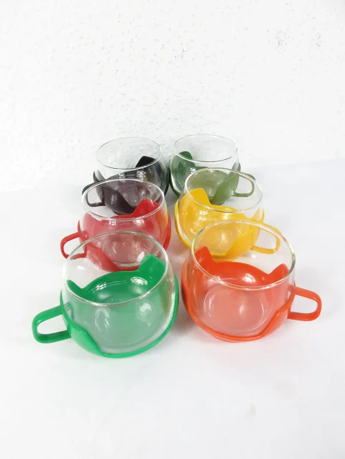 70et tea glasses, tea cups
