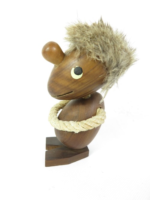 Bild 2 von 60er Teak Troll Figur, Ciola Figur