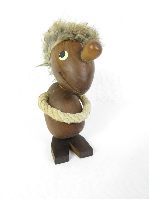 Bild 3 von 60er Teak Troll Figur, Ciola Figur