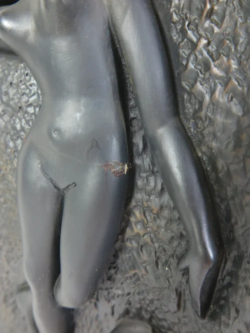 Bild 4 von 50er Wandbild, Relief, schwarzr Fau, Frauen Akt, Nude Akt
