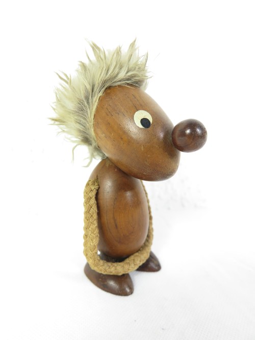 60er Teak Troll Figur, Ciola Figur