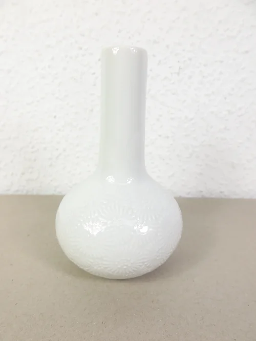 80s porcelain vase Thomas, white