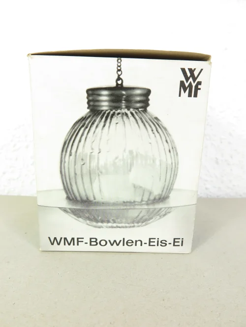 70s WMF punch bowl ice egg, ice cooler for punch