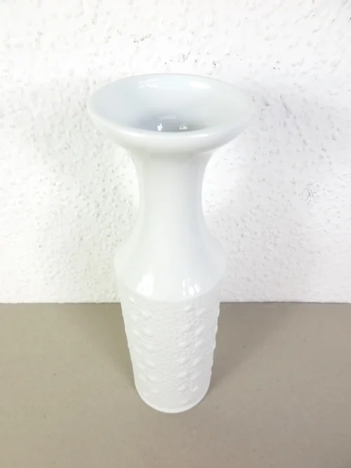Bild 2 von 70s bisque porcelain vase white