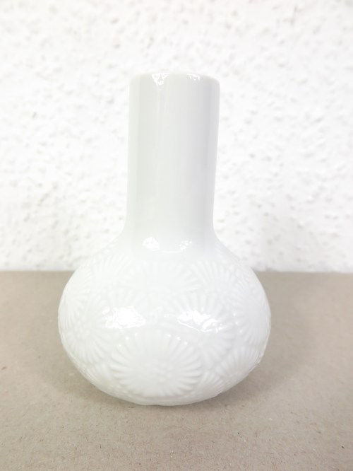 80er kleine Porzellan Vase Thomas, weiß,