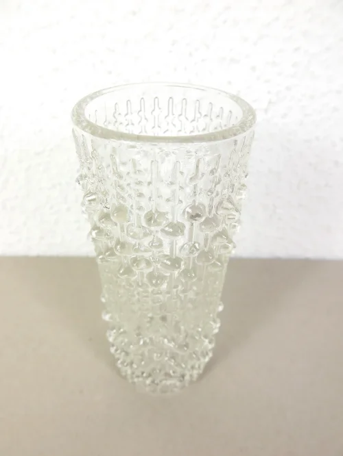 Bild 2 von 70s glass vase bubble glass