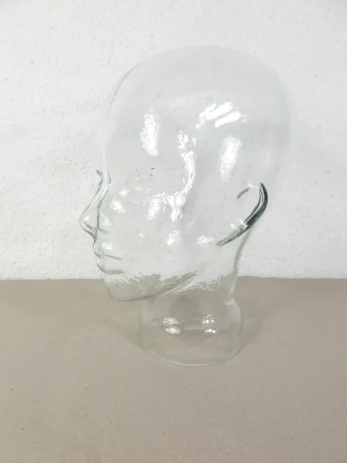 Bild 2 von tête de verre des années 70, écouteurs, support pour perruque