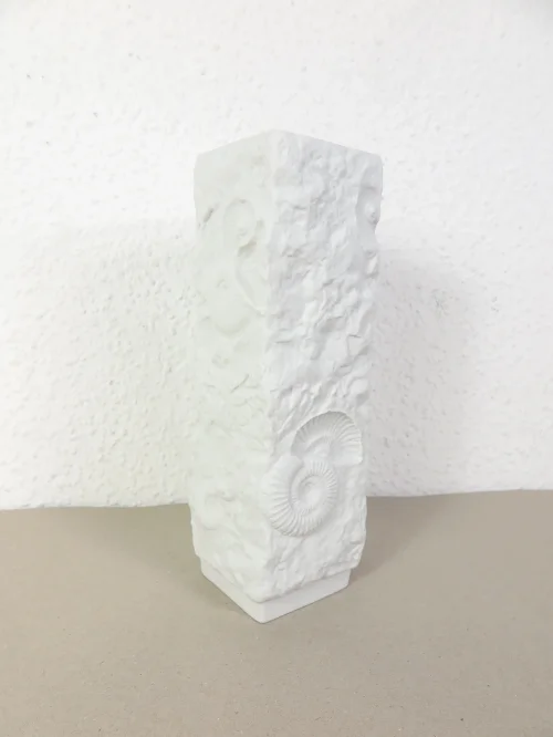 Bild 3 von 70年代ビスケット磁器花瓶、フォシリエン花瓶、AKカイザー花瓶角型マーティン・フライヤー白