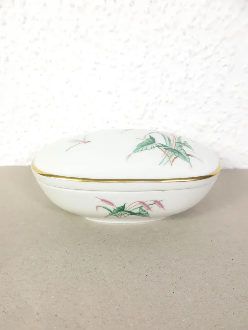 60s porcelain box dragonfly Thomas porcelain