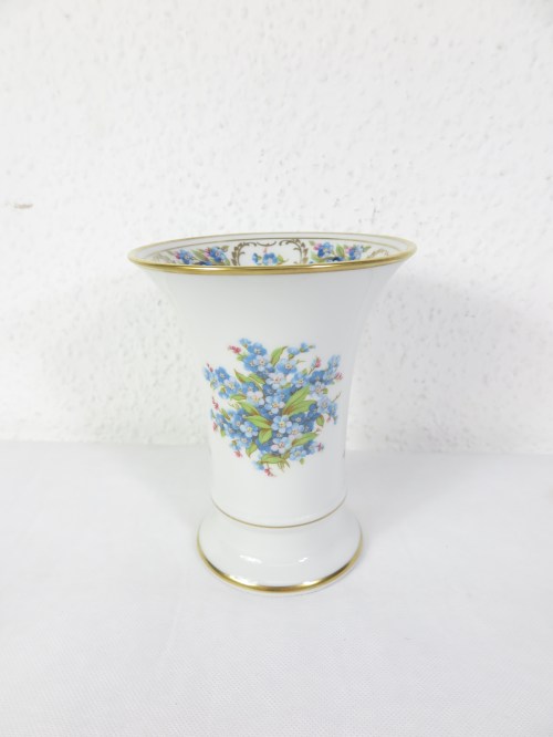 70er Porzellan Vase Schumann Arzberg Bavaria, Vergissmeinnicht