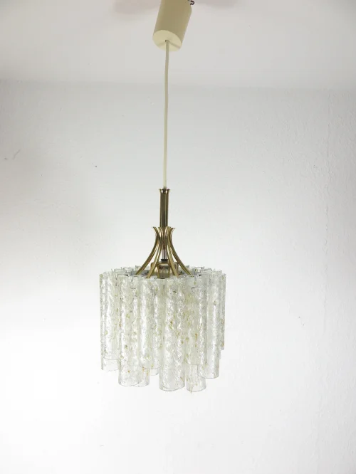 70s Doria lamp, tube lamp, glass cylinder lamp