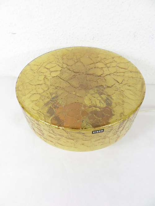 70er Deckenlampe, Wandlampe Rauchglas